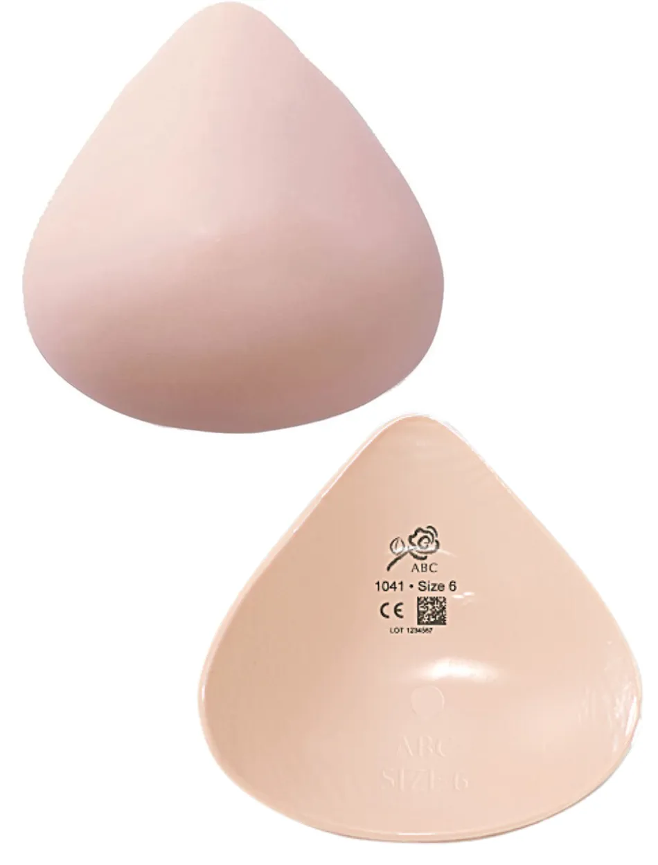 ABC Triangle Ultra Light Breast Form Blush | American Breast Care Lightweight Form | Light Triangle Breast Prosthesis Blush