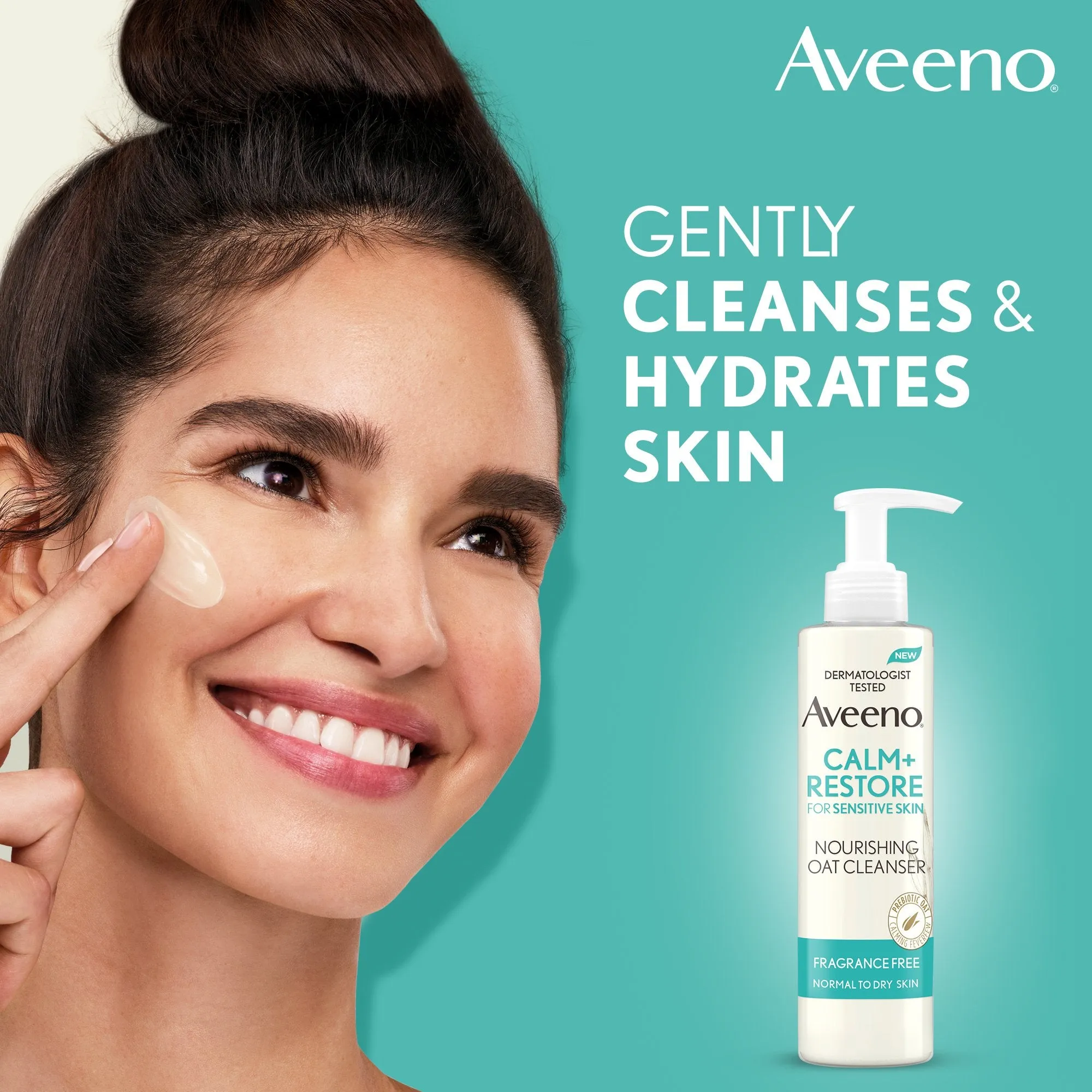 AVEENO (UK) CALM   RESTORE™ NOURISHING OAT CLEANSER, FOR SENSITIVE SKIN