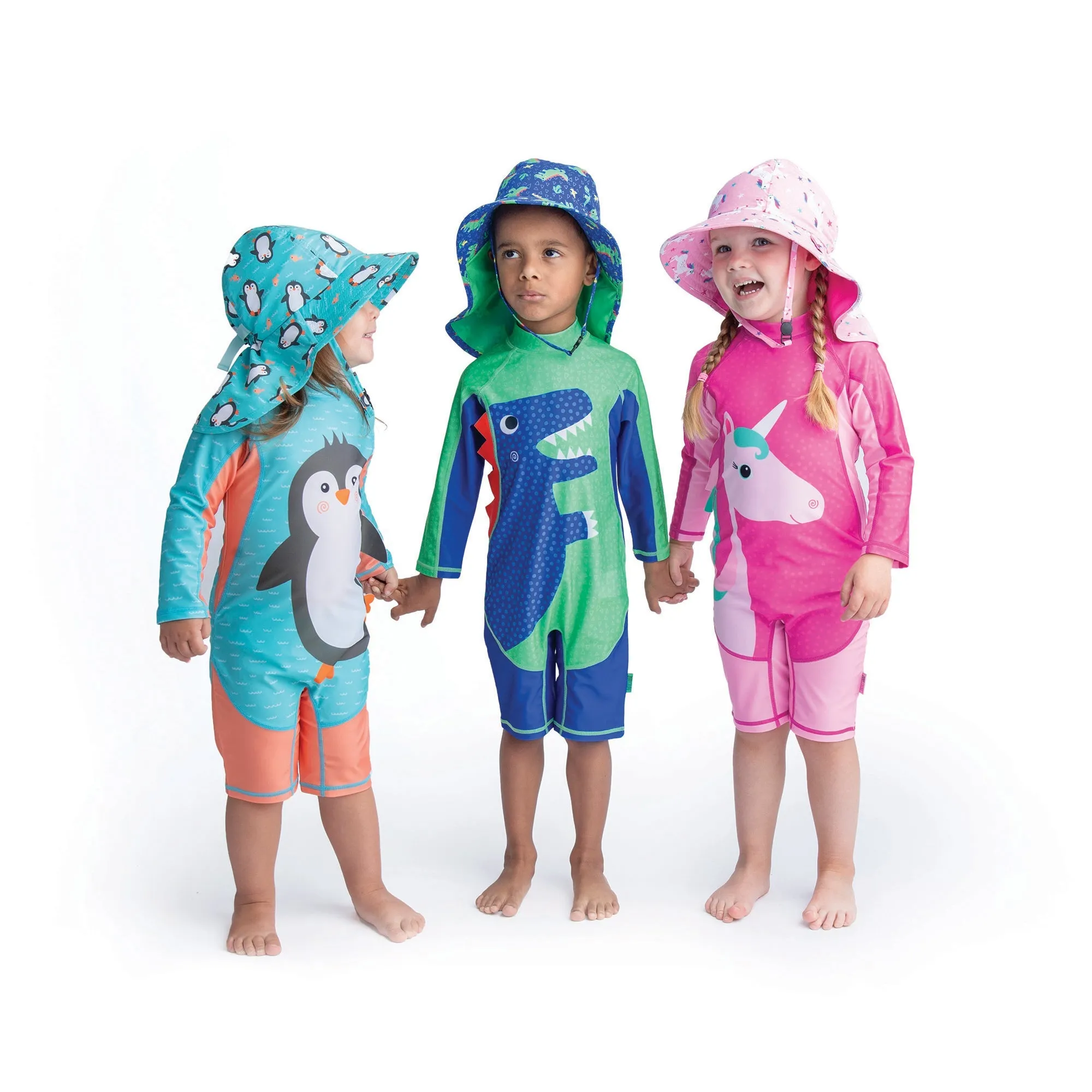 Baby   Toddler UPF50  Rashguard One Piece Swimsuit - Unicorn