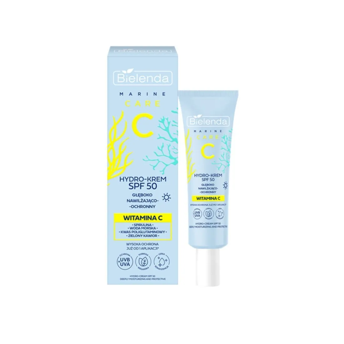 Bielenda C MARINE CARE - Hydro-Cream SPF50 Deeply Moisturizing & Protective 40ml