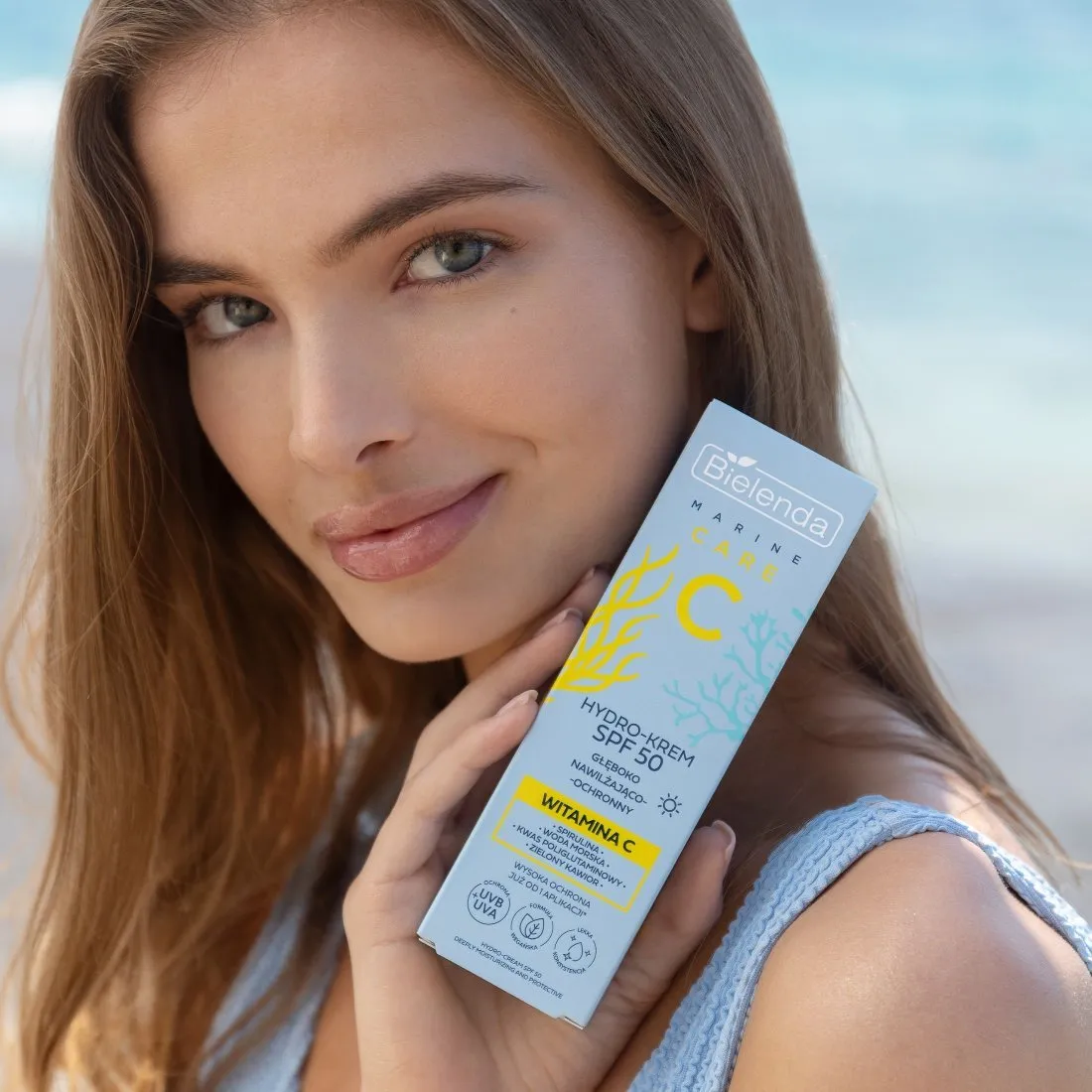 Bielenda C MARINE CARE - Hydro-Cream SPF50 Deeply Moisturizing & Protective 40ml