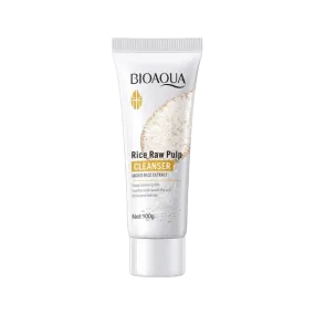 Bioaqua Rice Raw Pulp Cleanser For Skin Whitening 100g