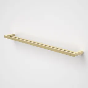 Caroma Luna Double Towel Rail Brushed Brass 930mm