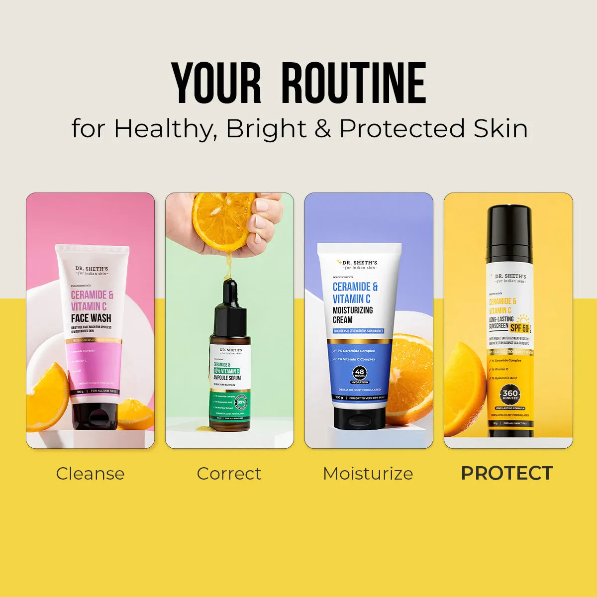 Ceramide & Vitamin C Long Lasting Sunscreen - 50gm