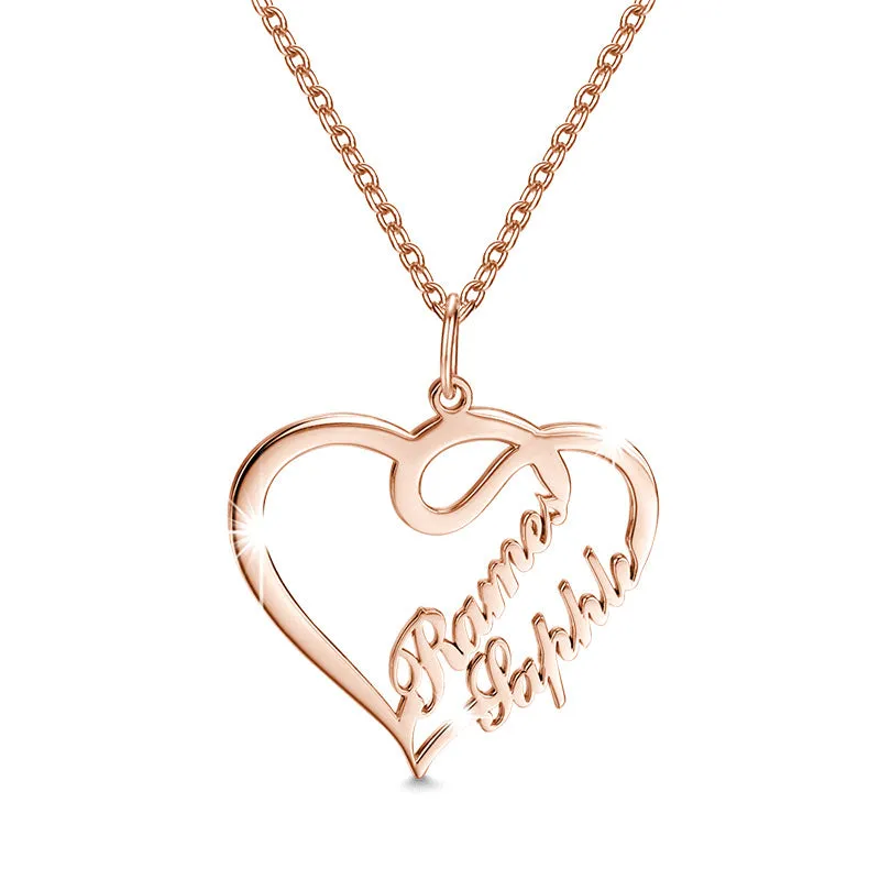 Double Heart Necklace