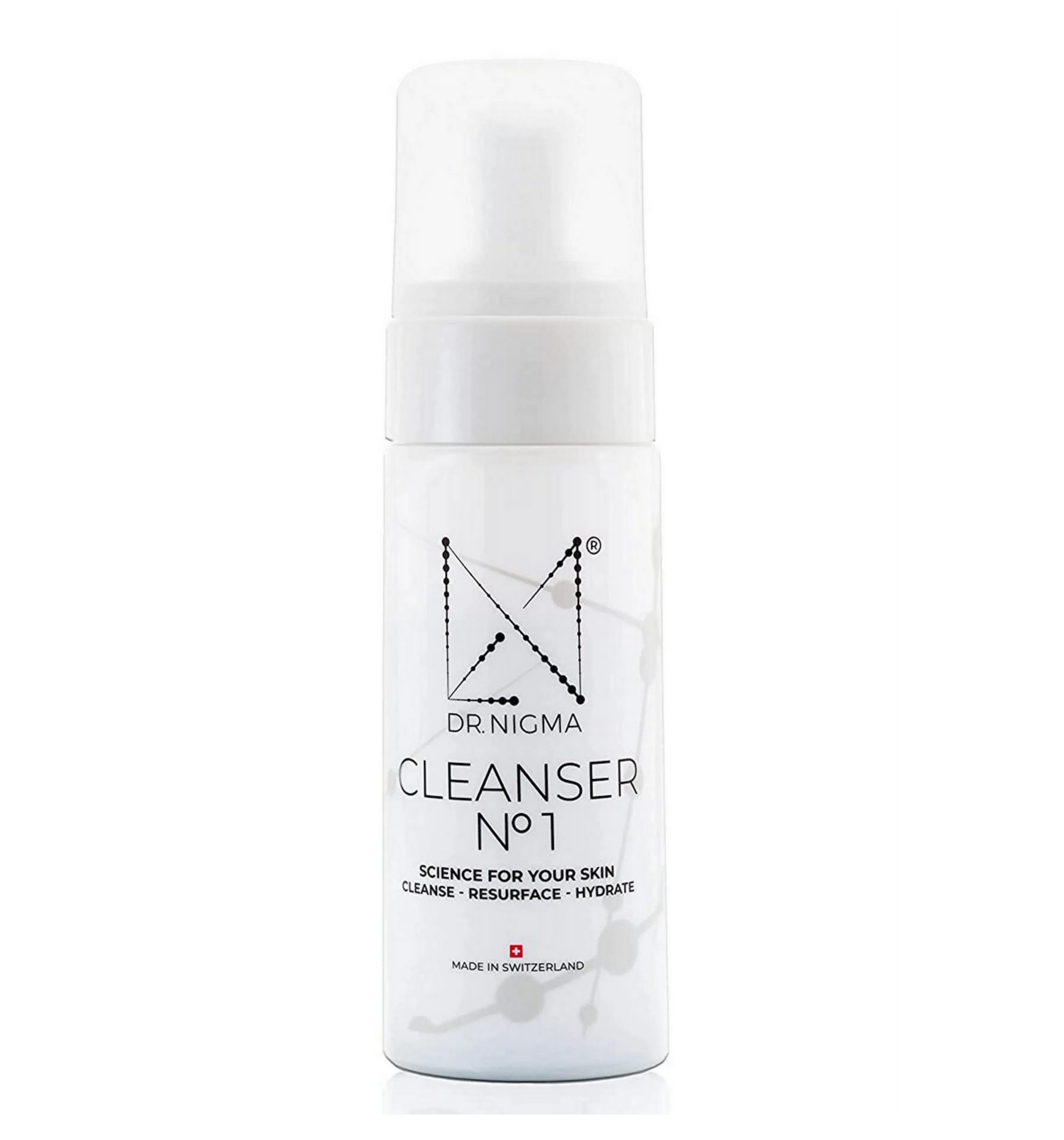 Dr. Nigma CLEANSER NO 1 with Zeolite, Glycolic Acid, Hyaluronic Acid for Gentle Exfoliation and Hydrating - 120 mL