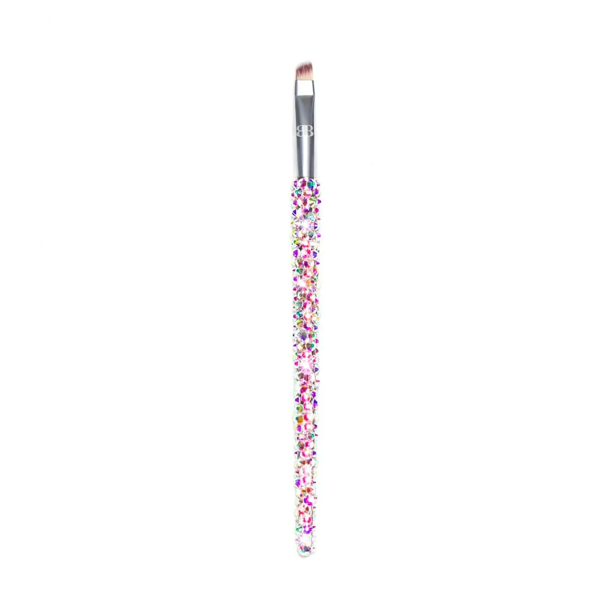 E6 - Angled Liner & Brow Brush (Silver)