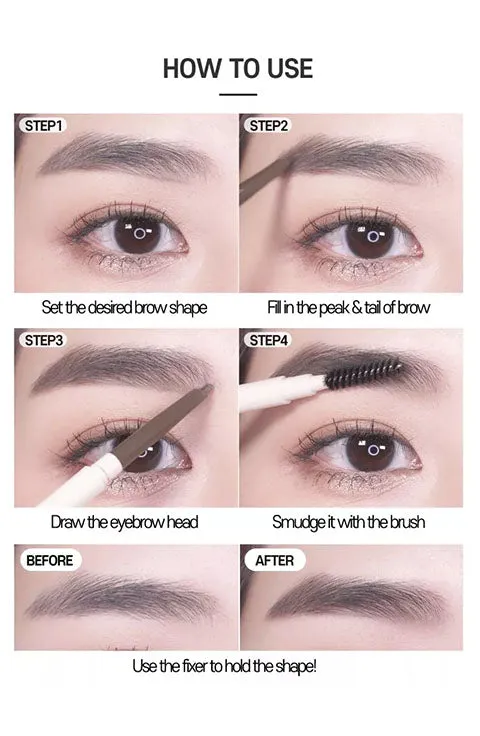 [ETUDE] Bare Edge Slim Brow -(4colors)