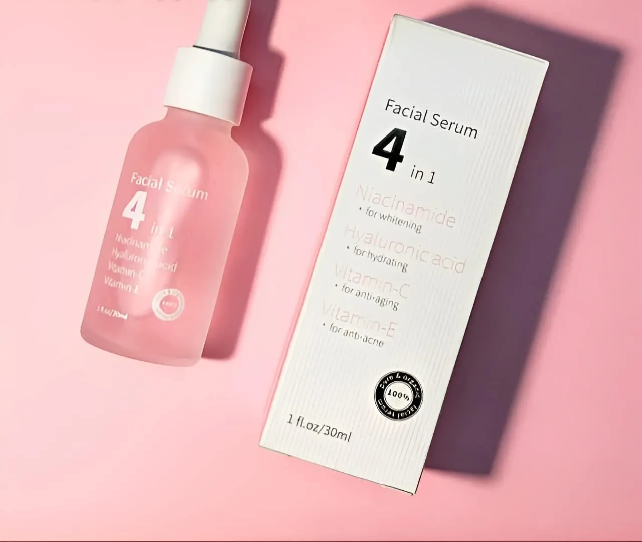Facial Serum (4 in 1) Vitamin E, Niacinamide Anti-aging Hydrating & Whitening (Pack of 2)