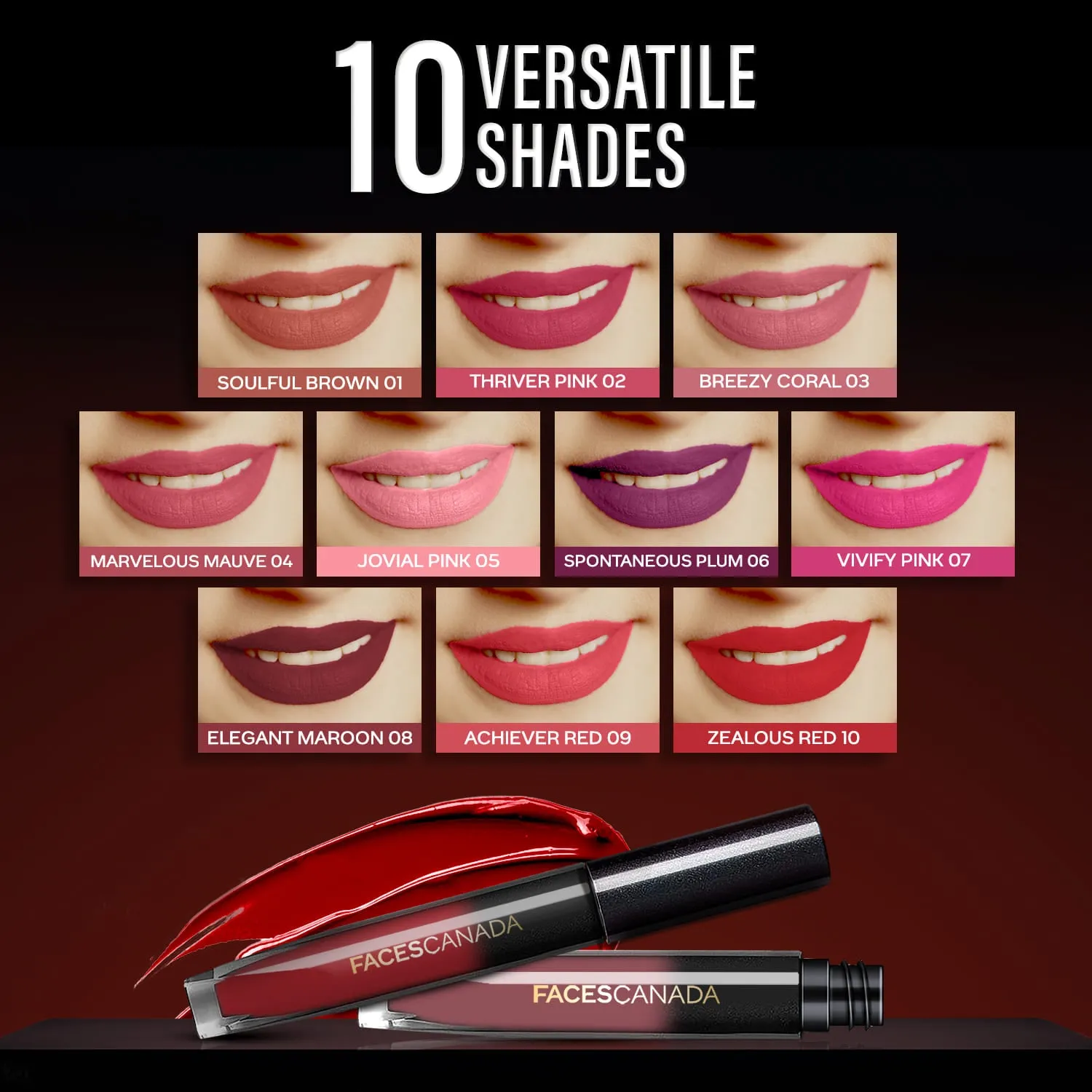 FC Comfy Silk Liquid Lip Color- Achiever Red 09