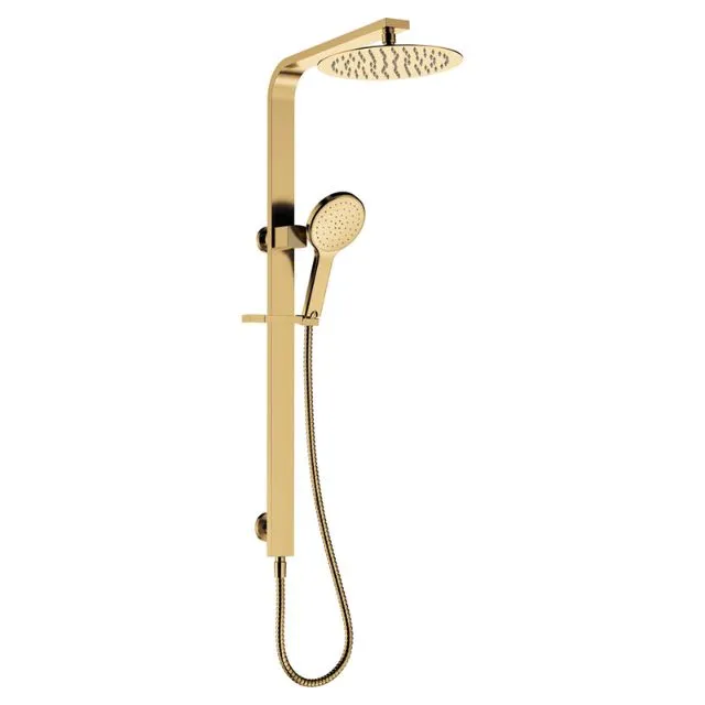 Fienza Kaya Deluxe Twin Shower Urban Brass