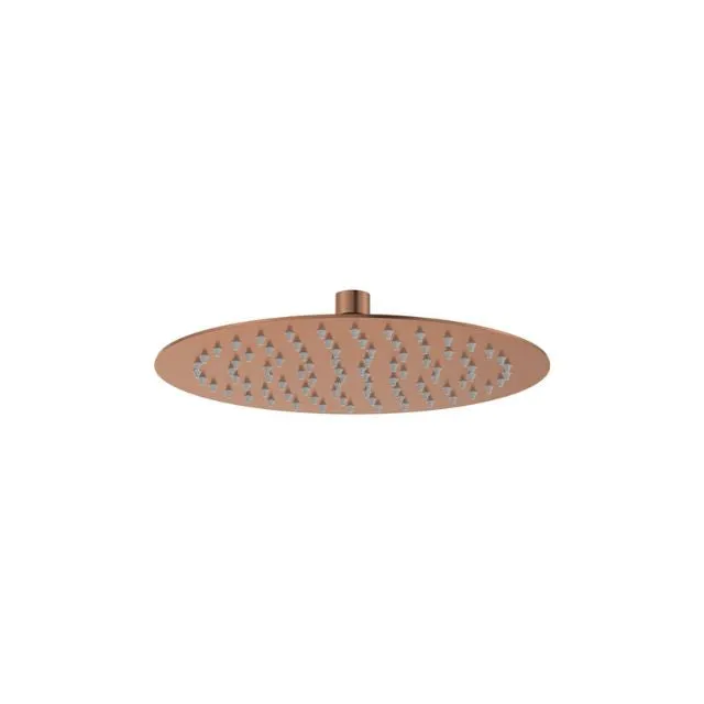 Fienza Kaya Round Shower Head 250mm Brushed Copper
