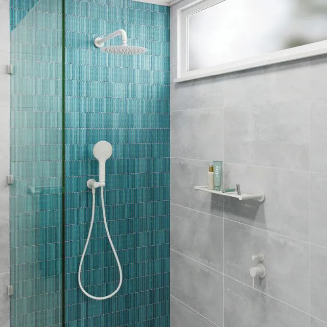 Fienza Kaya Round Shower Head 250mm Matte White