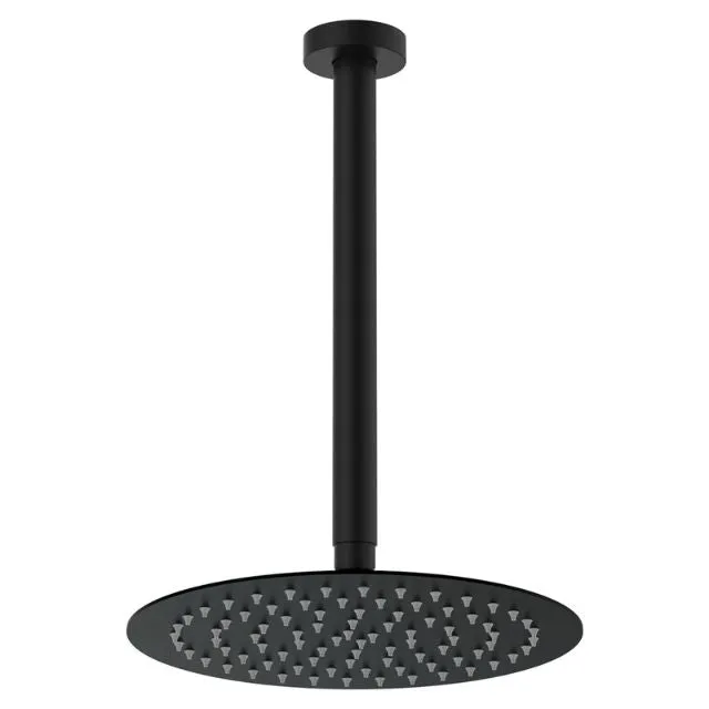 Fienza Kaya Shower Ceiling Dropper Set Matte Black