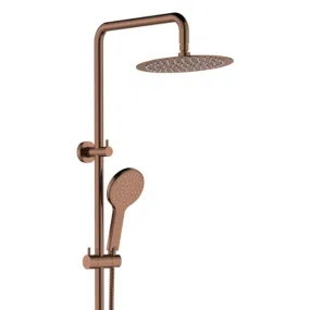 Fienza Kaya Twin Rail Shower Brushed Copper