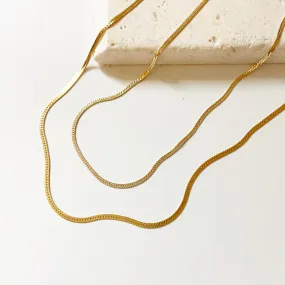 Flat herringbone chain (18 or 24 inches)