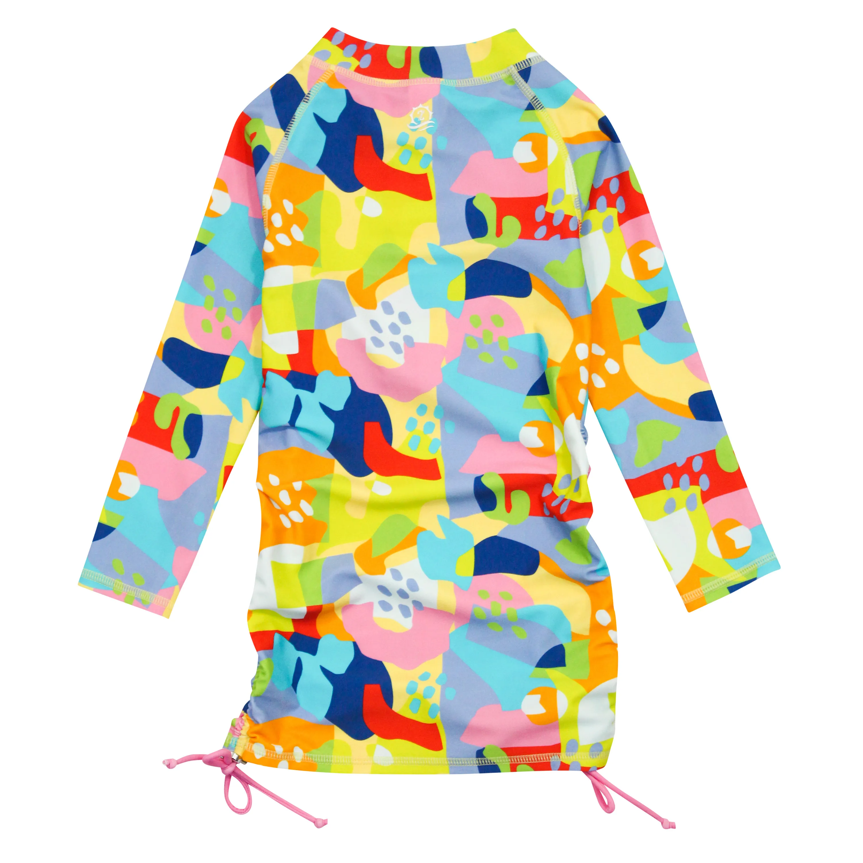 Girls Long Sleeve Swim Dress Cover Up | "Joyful"