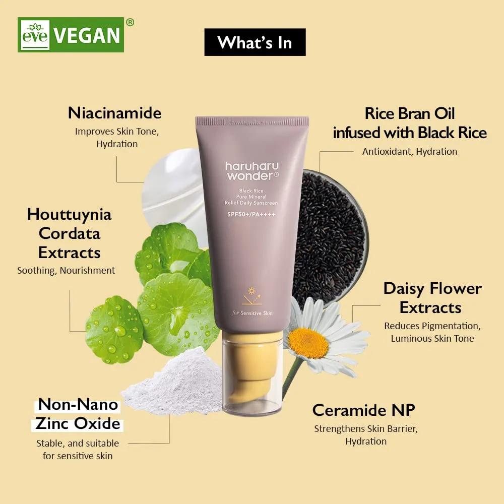 Haruharu Wonder Black Rice Pure Mineral Relief Daily Sunscreen