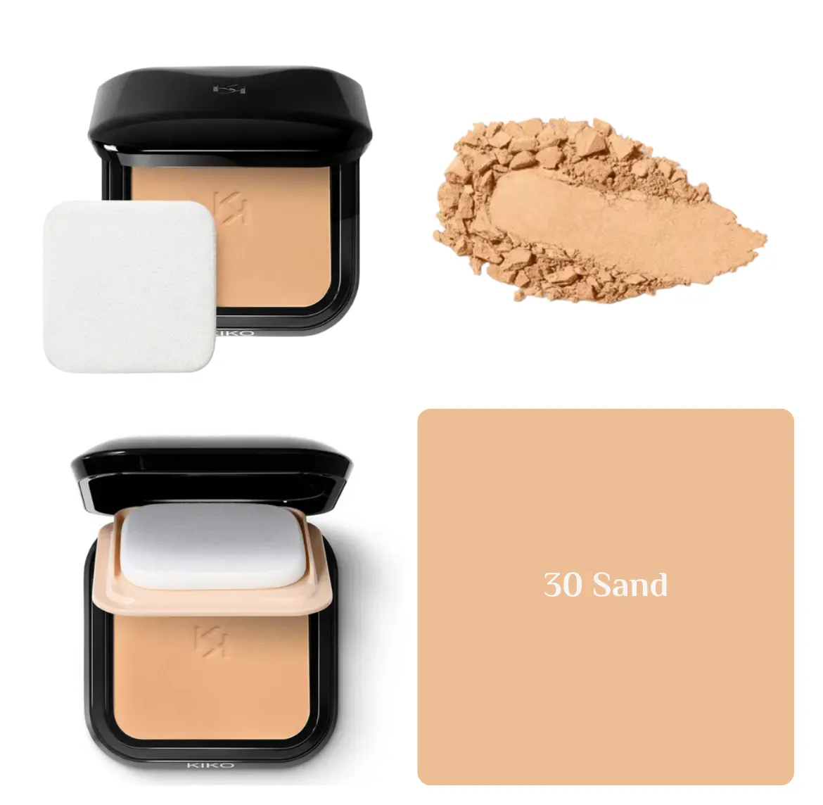 KIKO Full Coverage Blurring Powder Foundation - 10g | كيكو بودرة أساس مضغوطة بتغطية عالية - 10 غرام