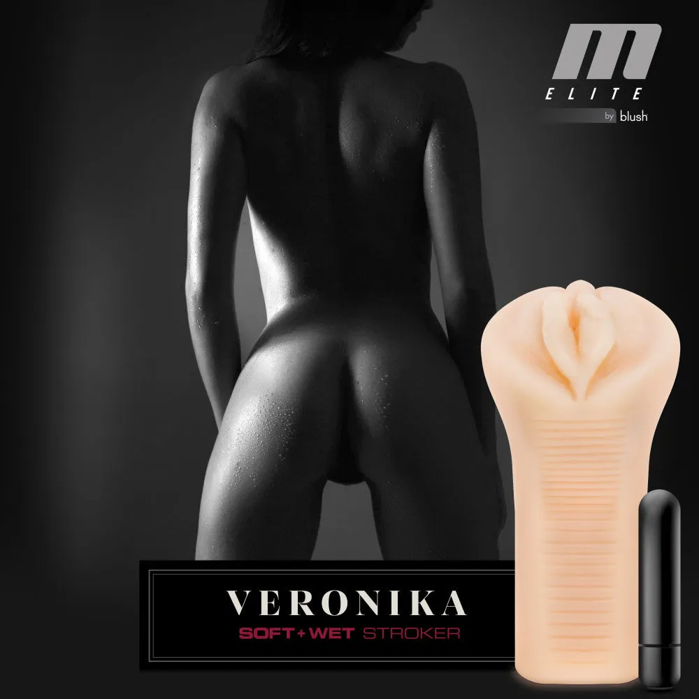 M Elite By Blush® | Soft & Wet Veronika Realistic Beige Masturbator / Stroker