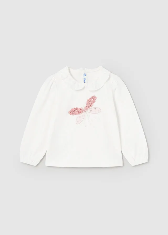 Mayoral 2047 073 - Blush Long Sleeve Top