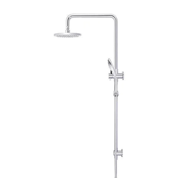 Meir Round Combination Shower Rail 200mm, 3 Function Hand Shower Chrome