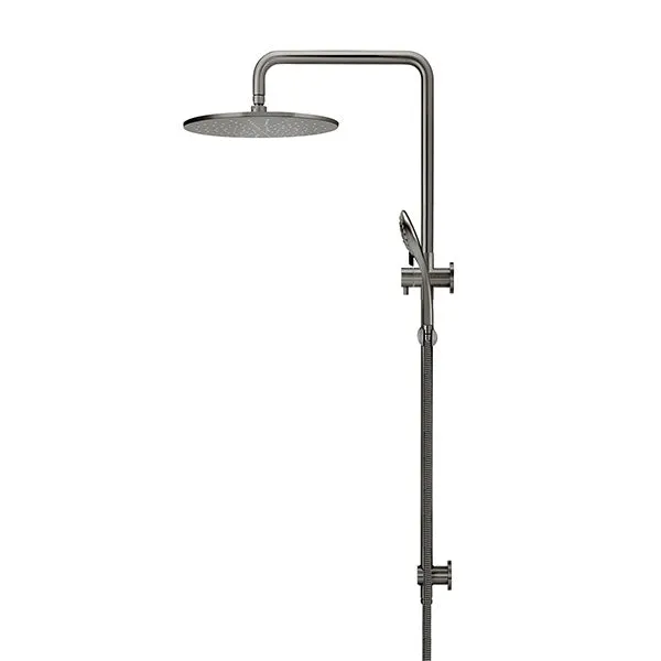 Meir Round Combination Shower Rail 300mm, 3 Function Hand Shower Shadow