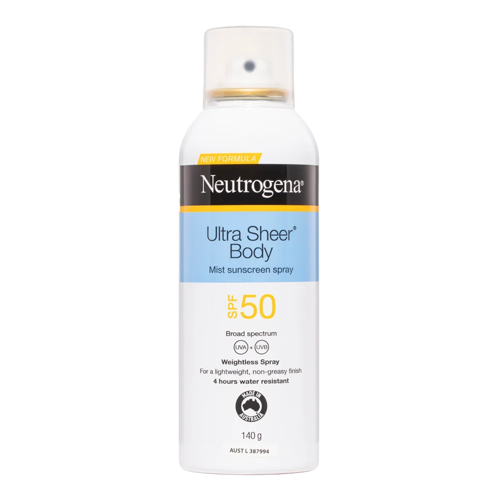 Neutrogena Ultra Sheer Body SPF 50 Mist Sunscreen Spray 140g