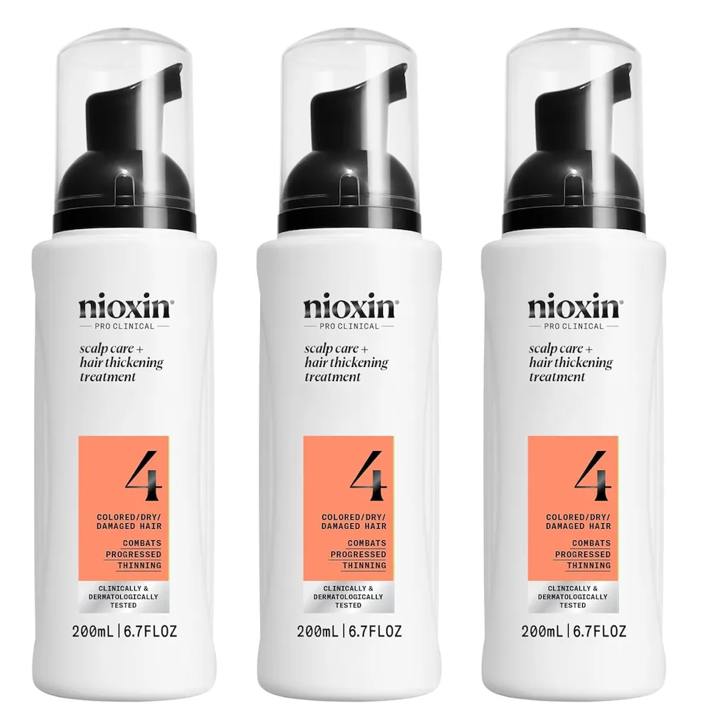 Nioxin System 4 Scalp   Hair Thickening Treatment- Serum for Damaged Hair with Progressed Thinning, 6.8 oz