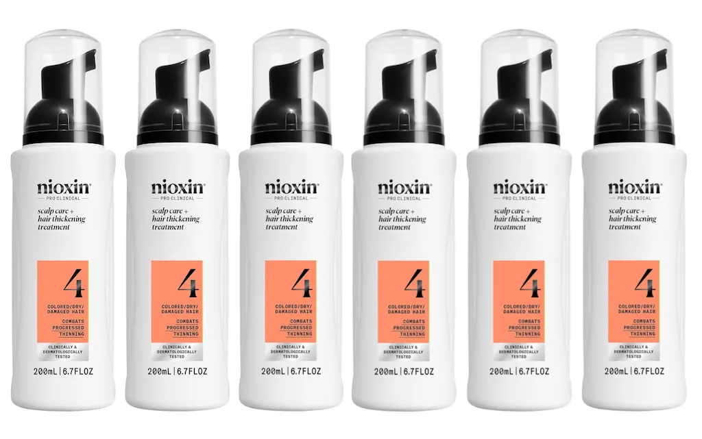 Nioxin System 4 Scalp   Hair Thickening Treatment- Serum for Damaged Hair with Progressed Thinning, 6.8 oz