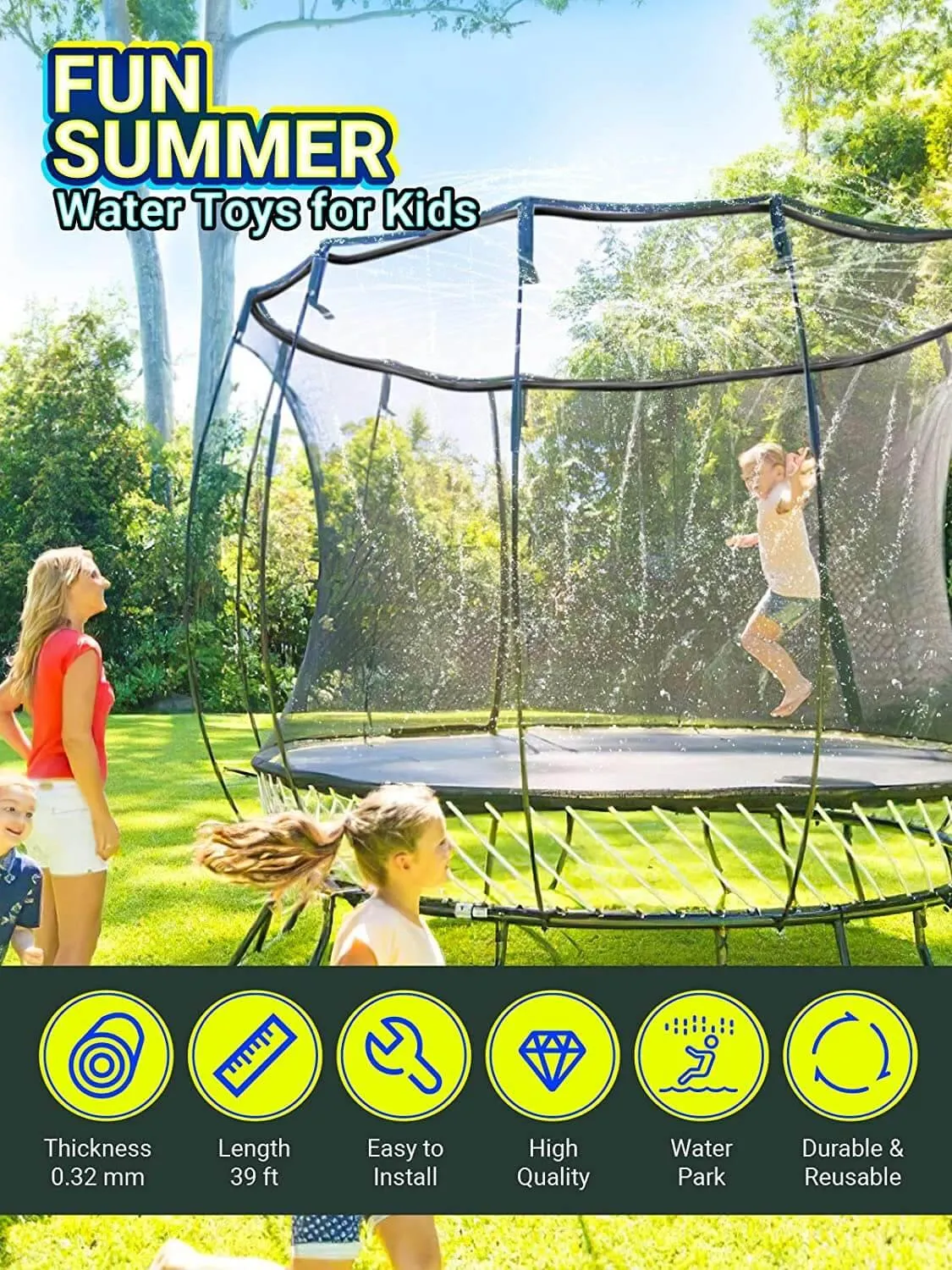 Outdoor Trampoline Sprinkle For Kids