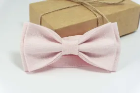 Petal Blush pink bow tie | Blush pink mens wedding bow ties