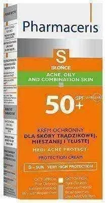 Pharmaceris S Protective cream SPF50   for acne, combination and oily skin 50ml