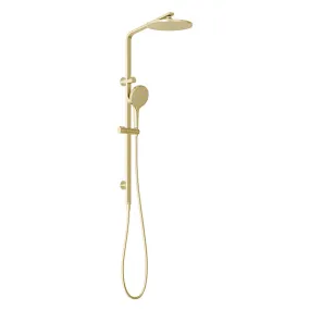 Phoenix Tapware Oxley Twin Rail Shower Brushed Gold