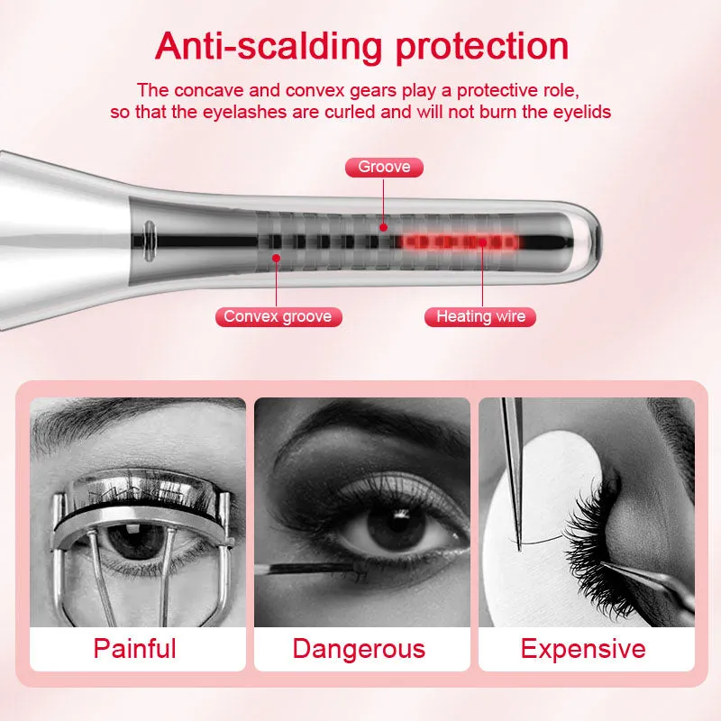 Portable Fast Heated Electric Long Lasting Eyelash Curler