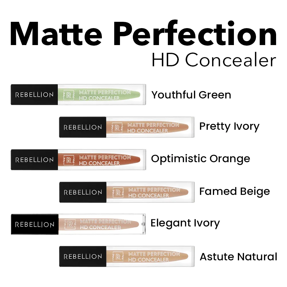 Rebellion UltiMatte Makeup Kit (8 Products)   Free Professional Hair Dryer