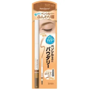 SANA New Born Powdery Pencil Brow EX Waterproof 03 Camel Brown 新款双头两用眉笔眉刷防水显色 03 驼棕
