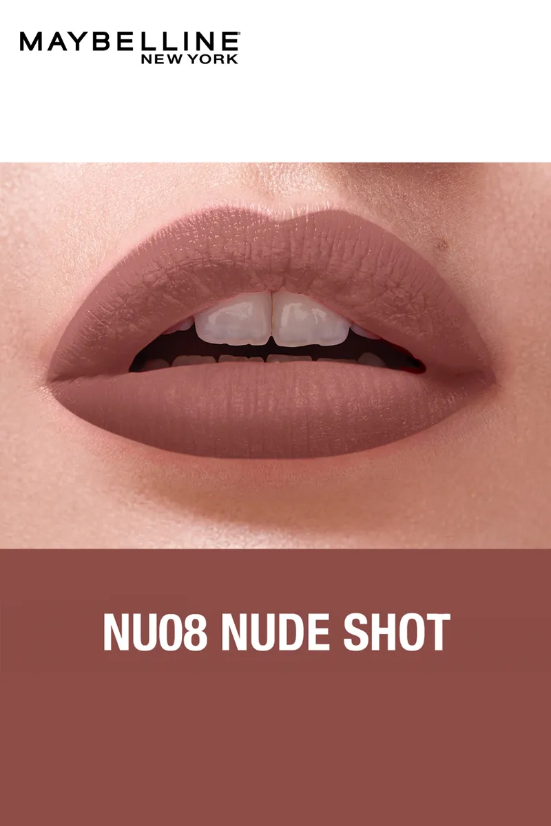 Sensational Liquid Matte Lipstick - NU 08 - Nude Shot