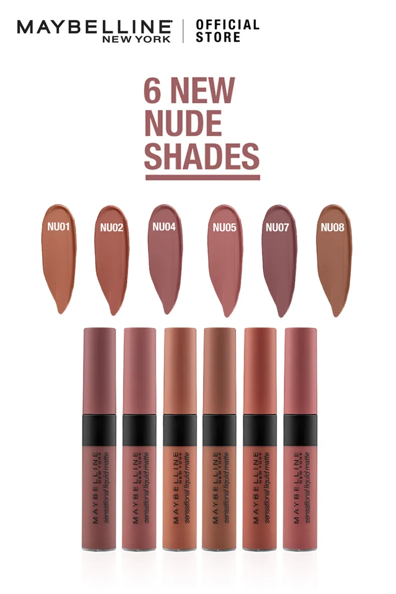 Sensational Liquid Matte Lipstick - NU 08 - Nude Shot